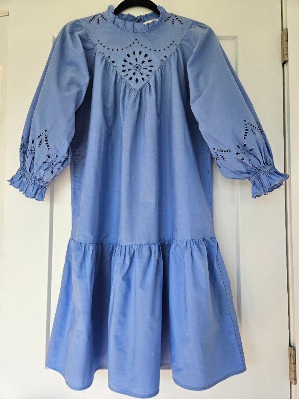 Beautiful Blue Dress with embroidered designs